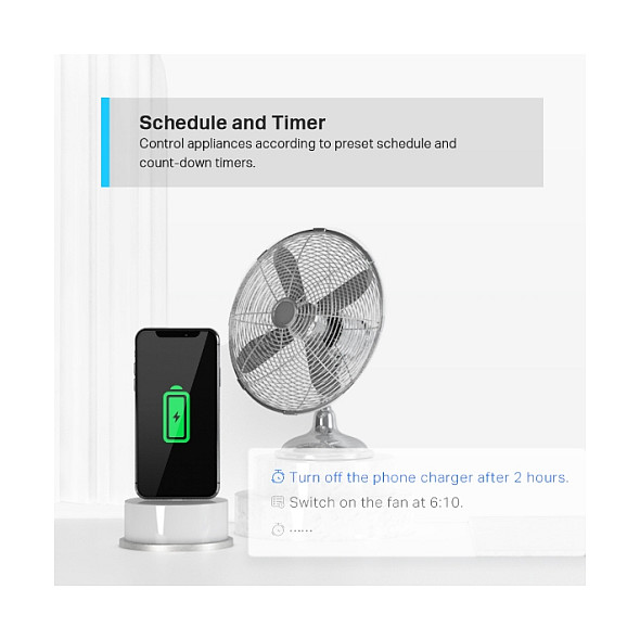 TP-Link WiFi Smart Plug (2 pack) 2.4GHz, 802.11b/g/n, BT4.2, Tapo app, Wi-Fi kontrola, Timer/Schedule postavke, Glasovna kotrola Amazon Alexa/Google Assistant-9