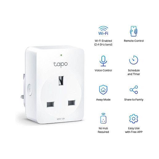TP-Link WiFi Smart Plug (2 pack) 2.4GHz, 802.11b/g/n, BT4.2, Tapo app, Wi-Fi kontrola, Timer/Schedule postavke, Glasovna kotrola Amazon Alexa/Google Assistant-13