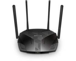 Mercusys AC1800X bežični usmjerivač (Dual-Band WiFi6 Router) 574Mbps/1201Mbps (2.4GHz/5GHz), 802.11ax/ac/a/b/g/n, 3×G-LAN, 1×G-WAN, MU-MIMO, 4×5 dBi fiksne omni-direkcione antene-0