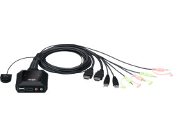 ATEN 2-port USB 4K HDMI KVM Switch sa kablovima (CS22H)