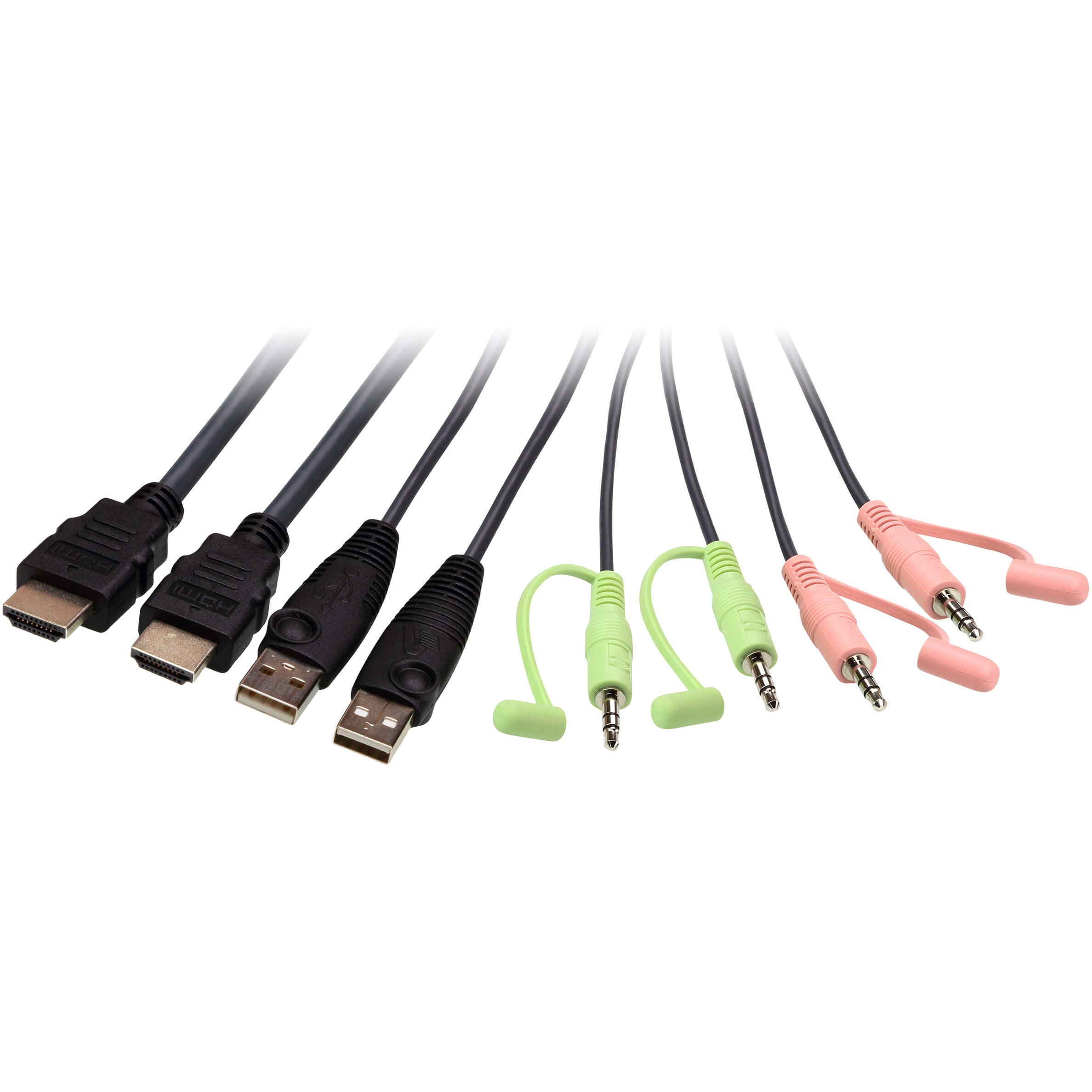 ATEN 2-port USB 4K HDMI KVM Switch sa kablovima (CS22H)-2