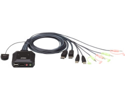 KVM prekidač ATEN CS22DP (2-port USB, DisplayPort, do 4096x2160 @ 30Hz, podrška za više platformi)-0