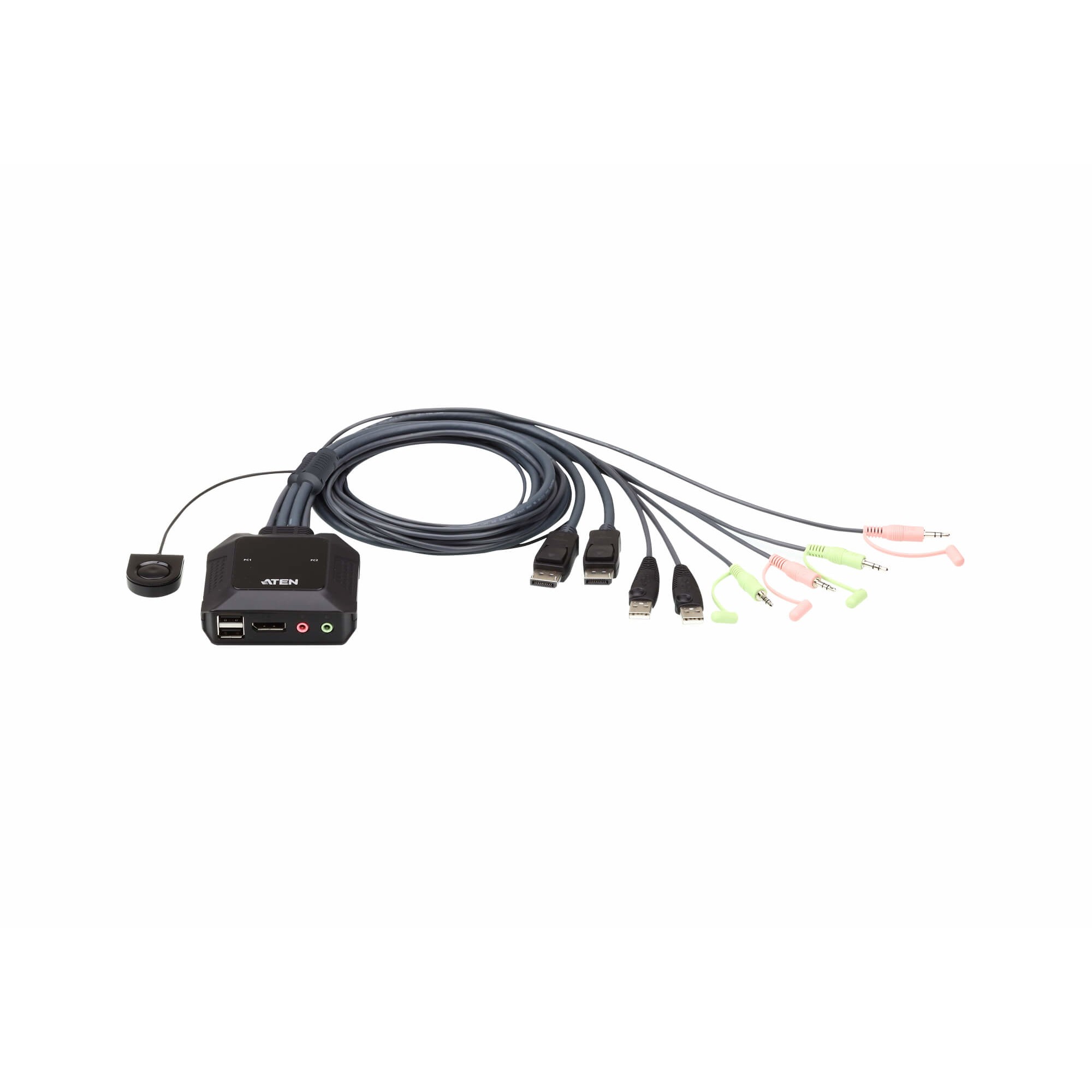KVM prekidač ATEN CS22DP (2-port USB, DisplayPort, do 4096x2160 @ 30Hz, podrška za više platformi)-1