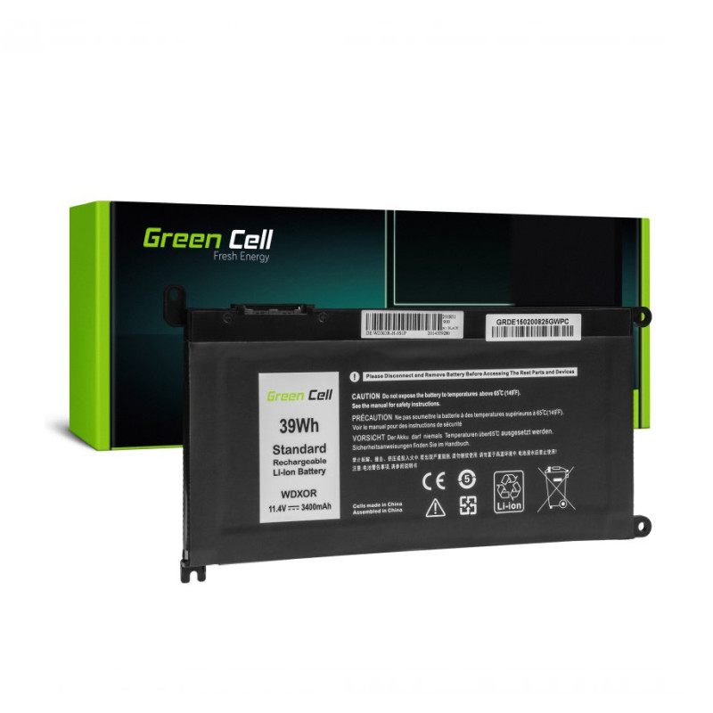 Baterija GREEN CELL DE150 3400 mAh 11.4V za Dell Inspiron 13 5368 5378 5379 14 5482 15 5565 5567 5568 5570 5578 5579 7560 7570 17 5770-5