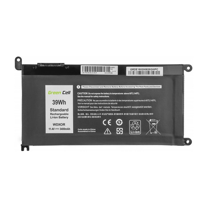 Baterija GREEN CELL DE150 3400 mAh 11.4V za Dell Inspiron 13 5368 5378 5379 14 5482 15 5565 5567 5568 5570 5578 5579 7560 7570 17 5770-0