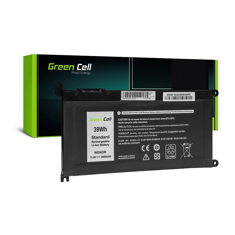 Baterija GREEN CELL DE150 3400 mAh 11.4V za Dell Inspiron 13 5368 5378 5379 14 5482 15 5565 5567 5568 5570 5578 5579 7560 7570 17 5770-2