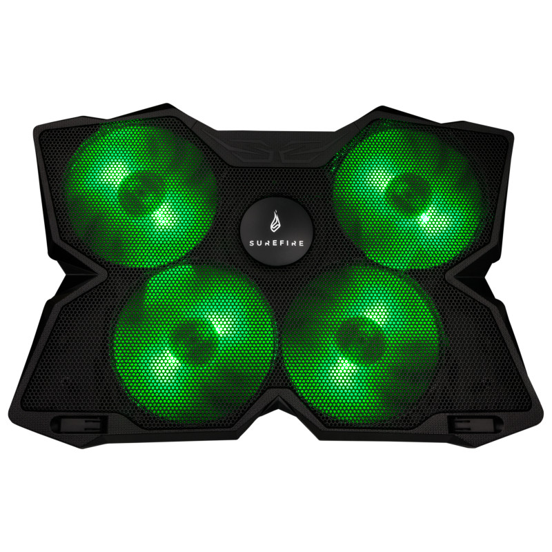 Podloga za hlađenje prijenosnika SUREFIRE Bora do 17" USB zeleni LED-0