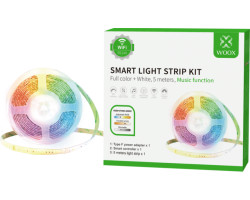 LED traka WOOX R5149 (WiFi, RGB + muzička funkcija, 5m, 24W, 3000K-6500K, vodootporna)