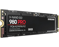 Samsung 980 Pro 500GB NVMe PCIe 4.0 M.2 SSD, R/W: 6900/5000 MB/s (MZ-V8P500BW)-0