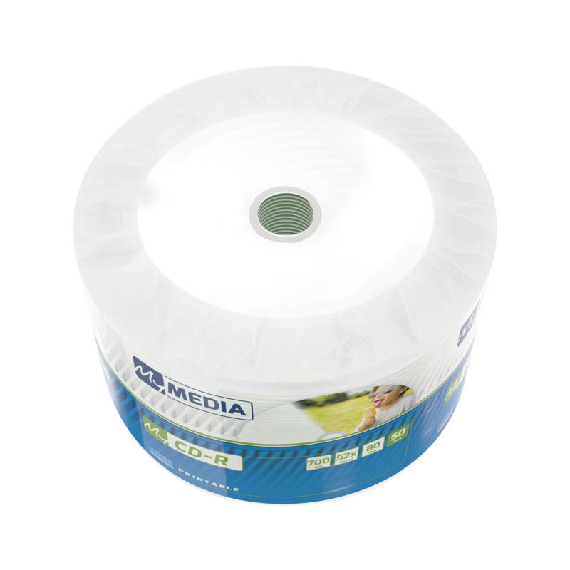 CD-R MyMedia 700MB 52× Wide printabilni, Wrap pakiranje 50 kom.-0