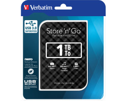 Verbatim 2.5" StorenGo 1TB HDD, USB3.0 crni