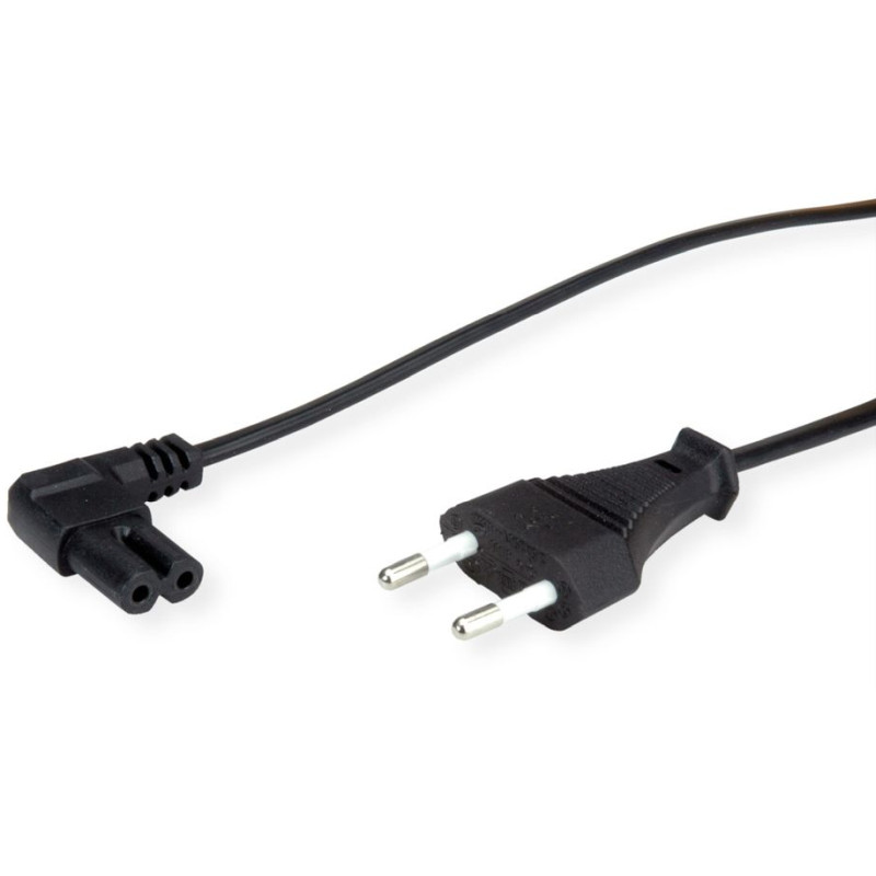 Roline VALUE naponski kabel 2-polni, IEC320 C7 kutni, 1.8m crni-2