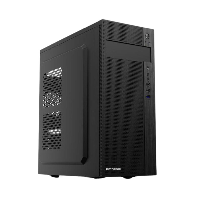 Kućište BIT FORCE STRIKE BS-3 (atx mid-tower, atx, matx, itx, 1× 5.25" odd, 2(1)× 3.5" hdd, 3(4)× 2.5" ssd, 1× usb 3.0, 2× usb 2.0, hd audio, 7 pci utora, 2× 120mm ventilatori, 1× 80(90)mm ventilator, 320 mm vga podrška, 148 mm cpu podrška, 140 mm psu podrška, 2.50 kg neto težina, 358×191×418 mm dimenzije)-1