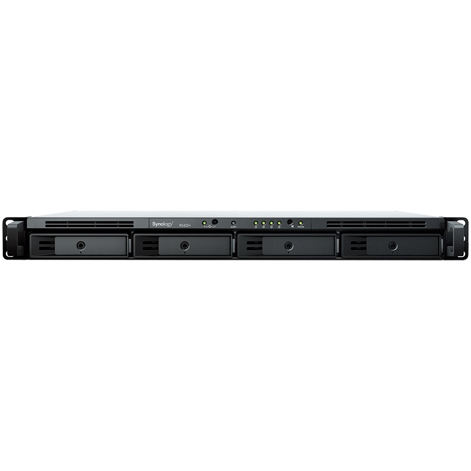 NAS server SYNOLOGY RS422+ 4-bay (AMD Ryzen R1600, 2GB DDR4, 4x 3.5"/2.5" HDD/SSD, Hot Swappable HDD)-1