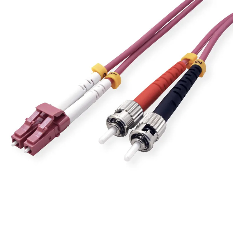 Roline VALUE optički kabel 50/125µm LC/ST Duplex, OM4, 5.0m, ljubičasti-0