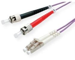 Roline VALUE optički kabel 50/125µm LC/ST Duplex, OM4, 5.0m, ljubičasti-1
