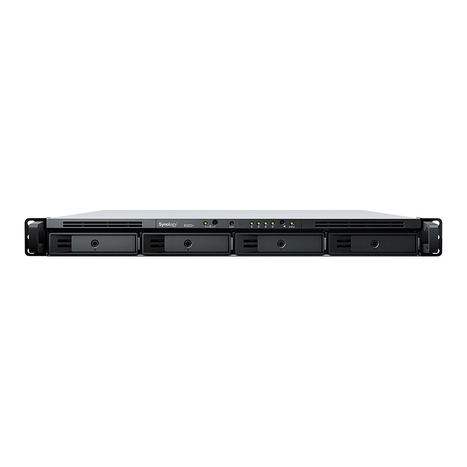Rackmount NAS SYNOLOGY RS822+ (4-bay, 2.5"/3.5" HDD/SSD, 2GB RAM, 4×G-LAN, 2×USB3.2, eSATA)-1