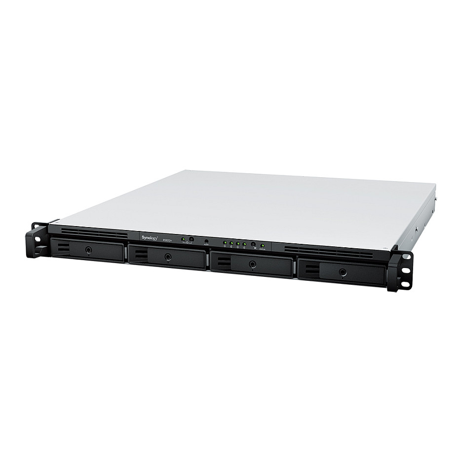 Rackmount NAS SYNOLOGY RS822+ (4-bay, 2.5"/3.5" HDD/SSD, 2GB RAM, 4×G-LAN, 2×USB3.2, eSATA)-2