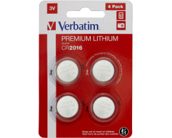Baterije VERBATIM CR2016 Lithium, 3V (4 kom./pakiranje)
