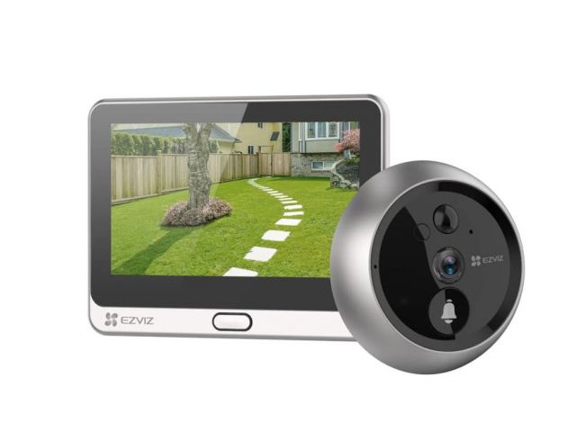 Pametno WiFi zvono EZVIZ DP2C (FHD, 1/3" CMOS, 155° kut, PIR detekcija, do 256GB, 4.3", 4600mAh)