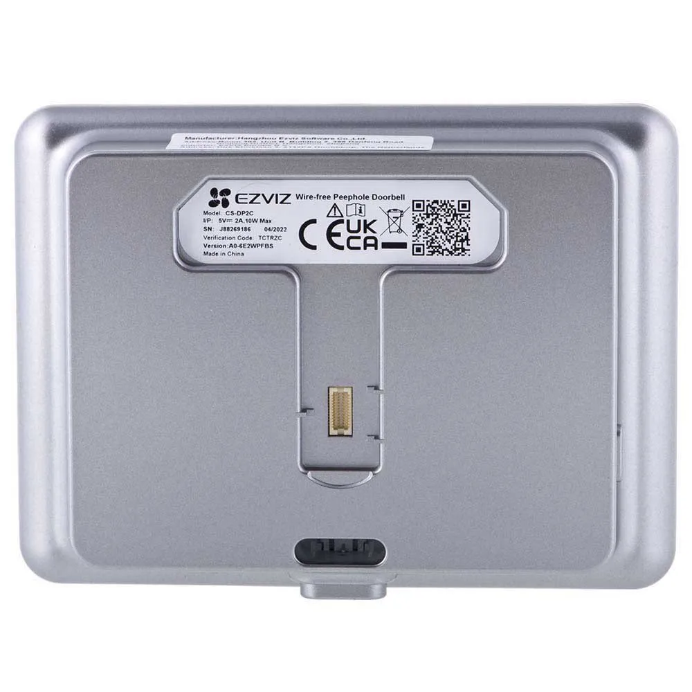 Pametno WiFi zvono EZVIZ DP2C (FHD, 1/3" CMOS, 155° kut, PIR detekcija, do 256GB, 4.3", 4600mAh)-6