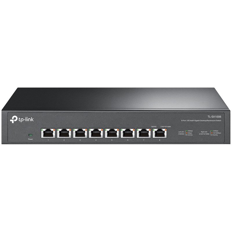 TP-Link 8-Port Multi-gigabit 10G preklopnik (Switch), 8×10G, desktop/rackmount 13" kučište-7