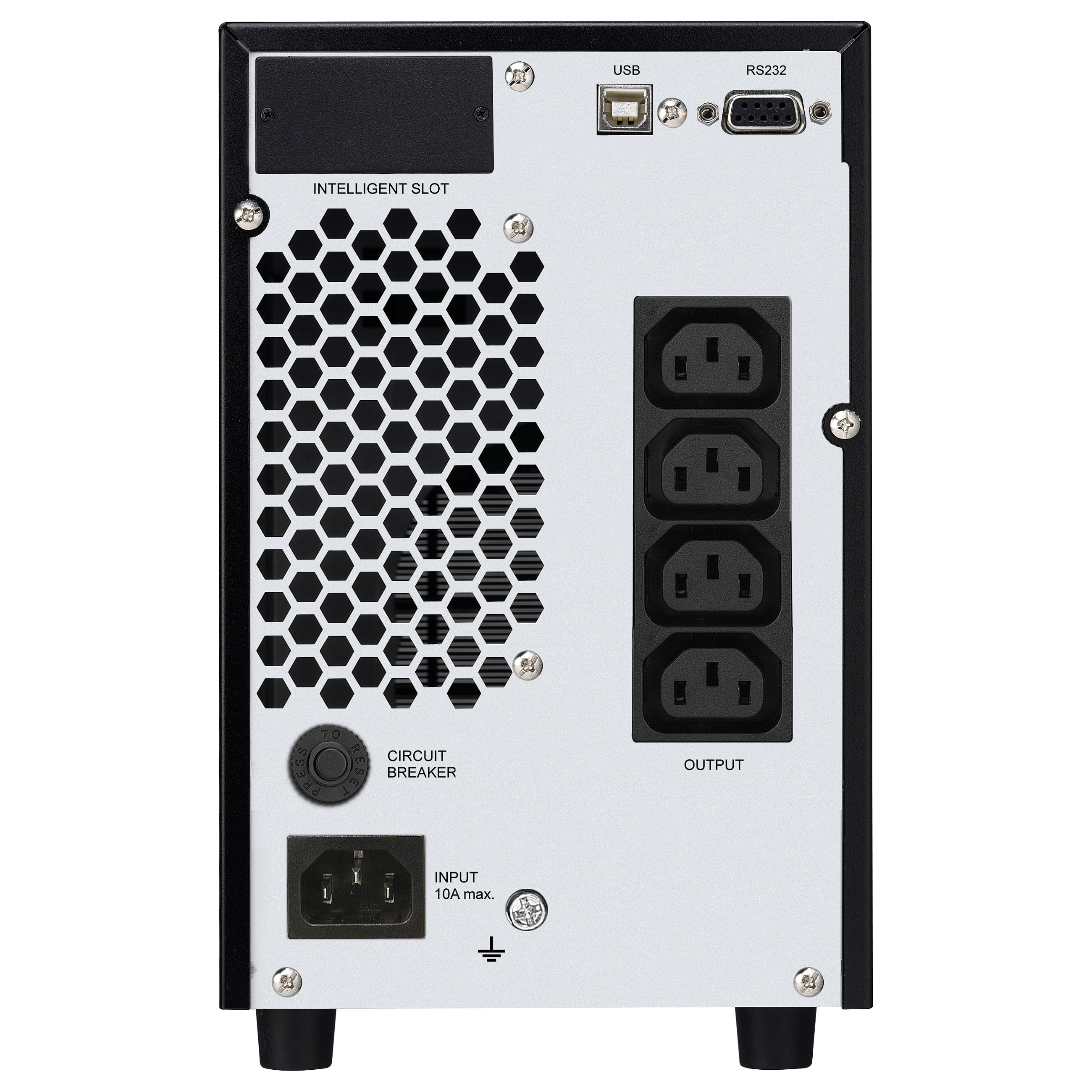Fortron Source Champ Tower (2000VA/1800W, On-line double conversion, USB, RS-232, 4×IEC, 4×9Ah, 3.5min autonomija, LCD)-4