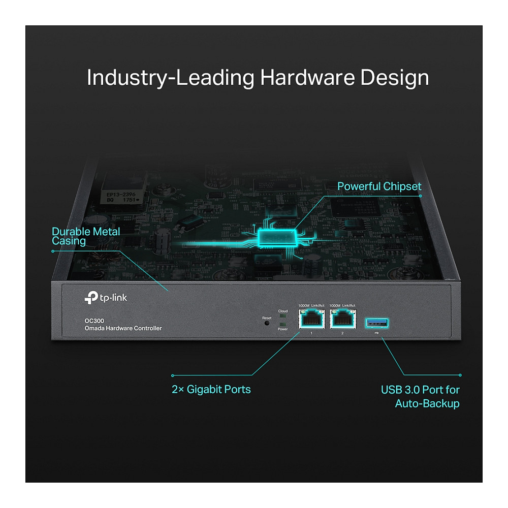 Kontroler TP-LINK Omada Cloud Hardware, 2×G-LAN, USB3.0×1-18