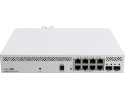 Switch Mikrotik CSS610-8P-2S+IN 8×G-LAN PoE-out, 802.3af/at, 2×SFP+ 10G, desktop kučište