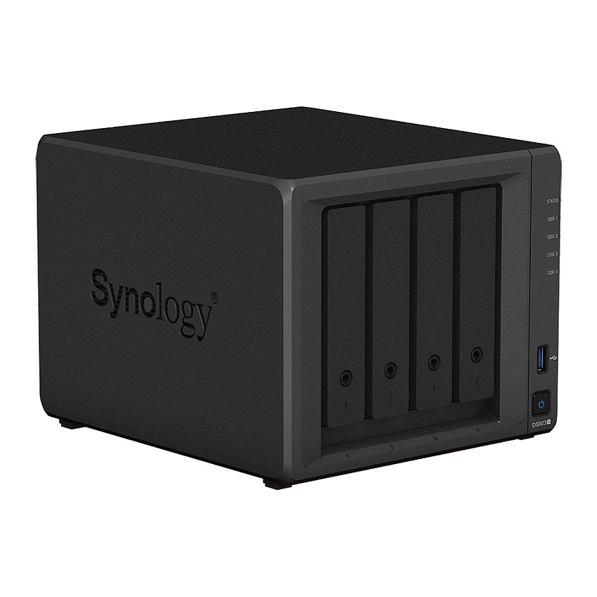 Synology DS923+ DiskStation 4-bay NAS server, 2.5"/3.5" HDD/SSD M.2 podrška, Wake on LAN/WAN, 4GB, 2×G-LAN, USB3.0/eSATA-7