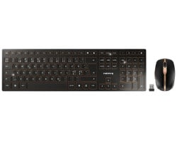 Bežični set CHERRY DW-9100 Slim (tipkovnica + miš, AES-128 enkripcija, crna)