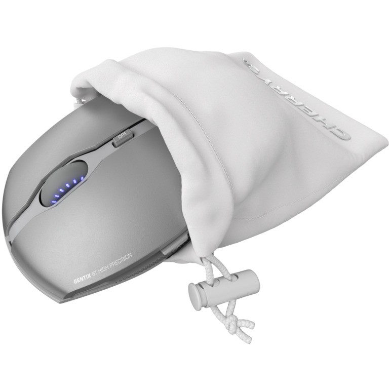 Miš CHERRY GENTIX BT (Bluetooth, optički, 1000/2000 dpi, 7 tipki, Zaleđeno srebro)-4