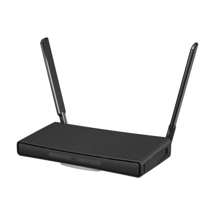 Mikrotik hAP ax3, Wi-Fi 6, C53UiG+5HPaxD2HPaxD, Quad-Core 1.8 GHz CPU, 1GB RAM, 4×Gbit/1×2.5Gbit LAN (PoE In/Out), 2.4GHz/5GHz 802.11ax, Dual Chain, RouterOS L6, desktop kućište, PSU-5