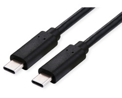 Roline USB4 Gen3x2 kabel TIP C-C M/M, Emark, 100W, 1.0m crni-0