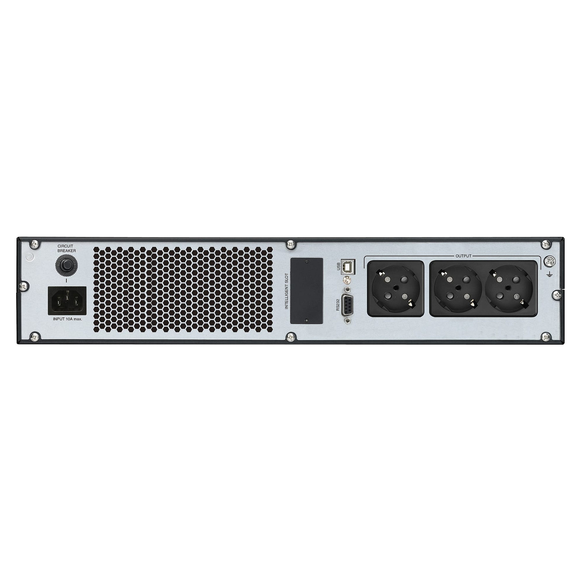 Fortron Source Champ Rack 1000VA/900W, On-line double conversion, USB, RS-232, 3×Schuko, 2×9Ah, 3.2min autonomija, LCD-2