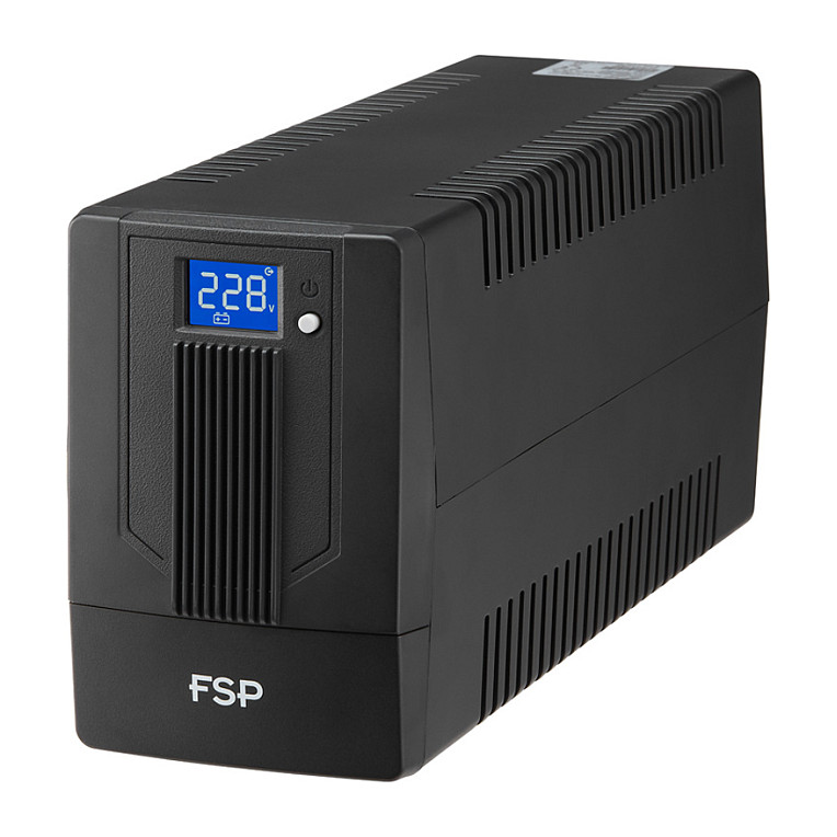 UPS FORTRON Source iFP 800VA/480W (Line-interactive, 2×Schuko, RJ11, USB, 1×9Ah, LCD display)-0
