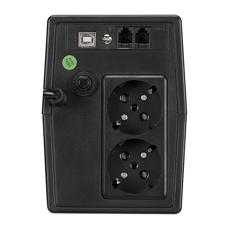 UPS FORTRON Source iFP 800VA/480W (Line-interactive, 2×Schuko, RJ11, USB, 1×9Ah, LCD display)-3