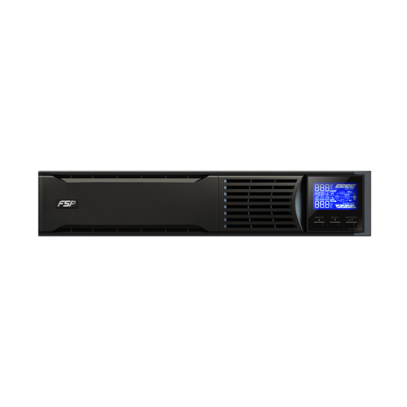 Fortron Source Champ Rack 3000VA/2700W, On-line double conversion, USB, RS-232, 3×Schuko, 6×9Ah, 3.5min autonomija, LCD-3
