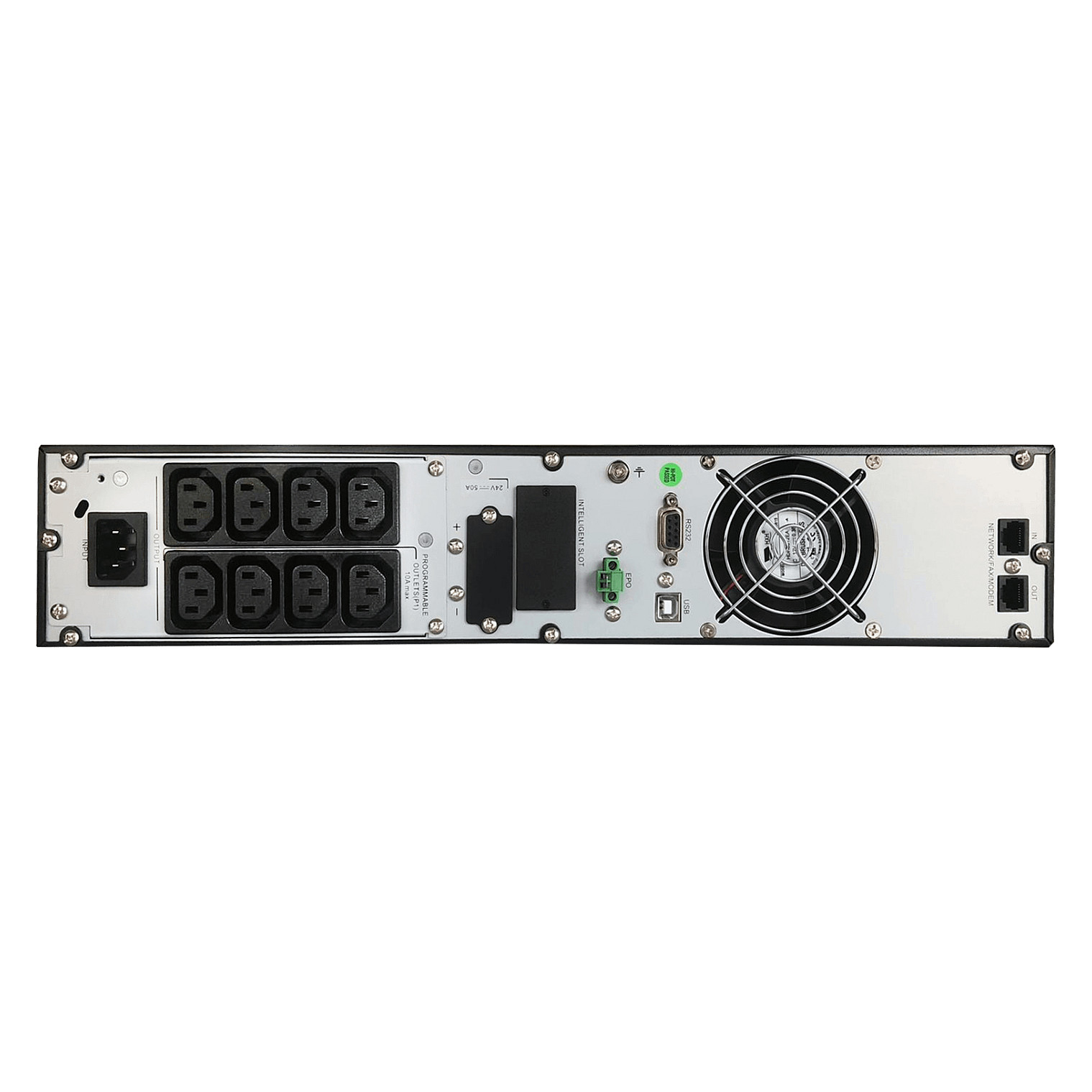UPS FORTRON Clippers Rack/Tower 1000VA/1000W, On-line double conversion, USB, RS-232, EPO, 8×C13, 2×9Ah-2