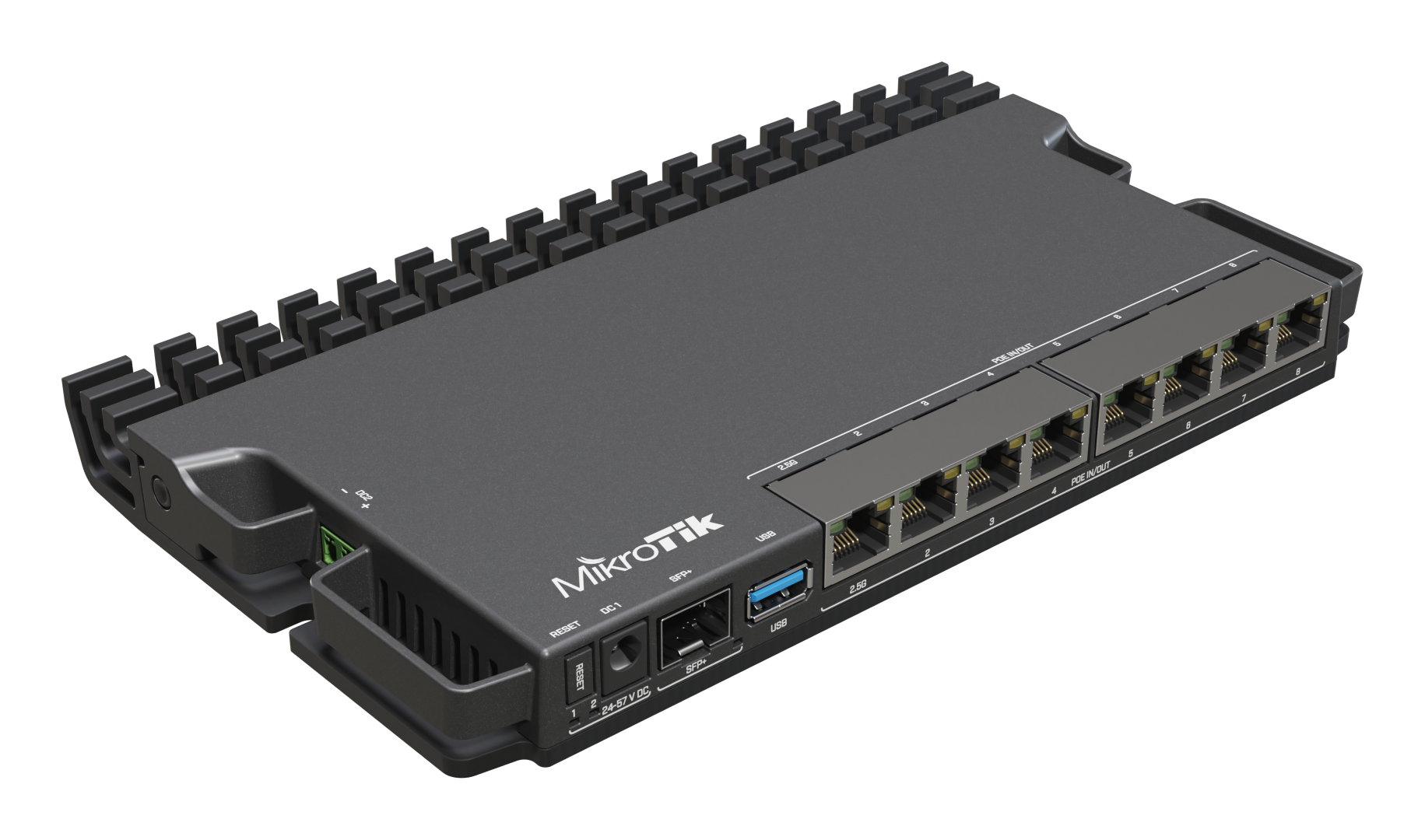 Router Mikrotik RB5009UPr+S+IN (ARMv8 CPU, 1GB DDR4 RAM, 1GB NAND, 1×2.5Gbit LAN, 7×1Gbit LAN, 802.3af/at PoE-out/-in)-2