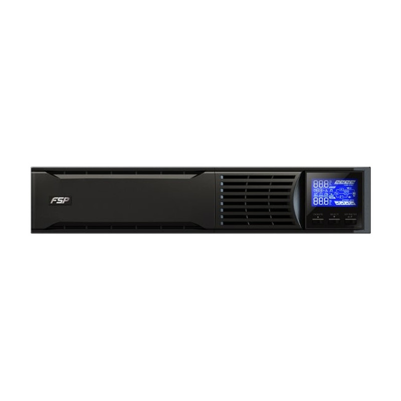 UPS FORTRON Eufo Tower/Rack 2000VA/1800W, Line-interactive, USB, RS-232, EPO, 8×IEC, RJ11/RJ45, 4×9Ah, 4min. autonomija, LCD-0