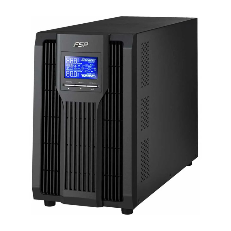 Fortron Source Champ Tower (3000VA/2700W, On-line double conversion, USB, RS-232, 4×IEC, 3.5min autonomija, LCD)-4