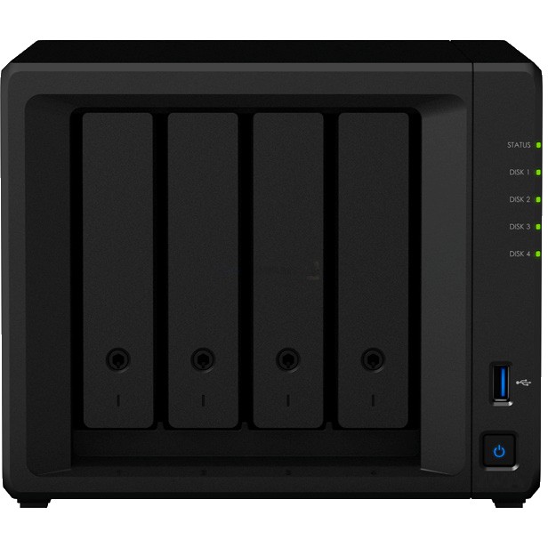 Synology DS423+ DiskStation 4-bay NAS server, 2.5"/3.5" HDD/SSD podrška, Hot Swappable HDD, Wake on LAN/WAN, 2GB, 2×G-LAN, 2×USB3.2 Gen 1-4
