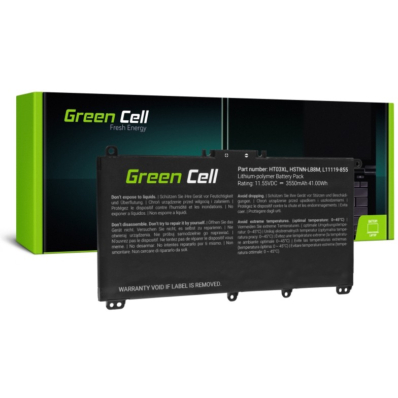 Green Cell (HP163) baterija 3550 mAh,11.55V HT03XL do HP 240 G7 245 G7 250 G7 255 G7, HP 14 15 17, HP Pavilion 14 15-1