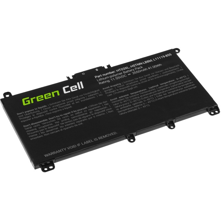 Green Cell (HP163) baterija 3550 mAh,11.55V HT03XL do HP 240 G7 245 G7 250 G7 255 G7, HP 14 15 17, HP Pavilion 14 15-2