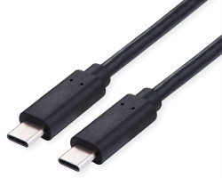 Roline VALUE USB2.0 kabel TIP C-C M/M, 100W, 3.0m crni-1