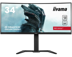 Monitor IIYAMA G-Master GB3467WQSU-B5 (34" VA, 165Hz, 3440 x 1440 WQHD, zakrivljeni, gaming crni)-0