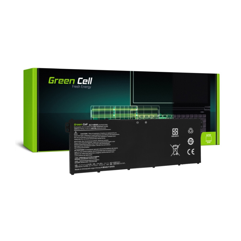 Gren Cell (AC72) baterija 2200mAh, 15.2V AC14B3K AC14B8K za Acer Aspire 5 A515 A517 R15 R5-571T Spin 3 SP315-51 SP513-51 Swift 3 SF314-52-0