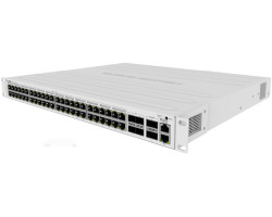Switch Mikrotik CRS354-48P-4S+2Q+RM 48xG-LAN (svi PoE-out), 4x10G SFP+, 2x40G QSFP+ cages, RouterOS L5, 1U rackmount-1