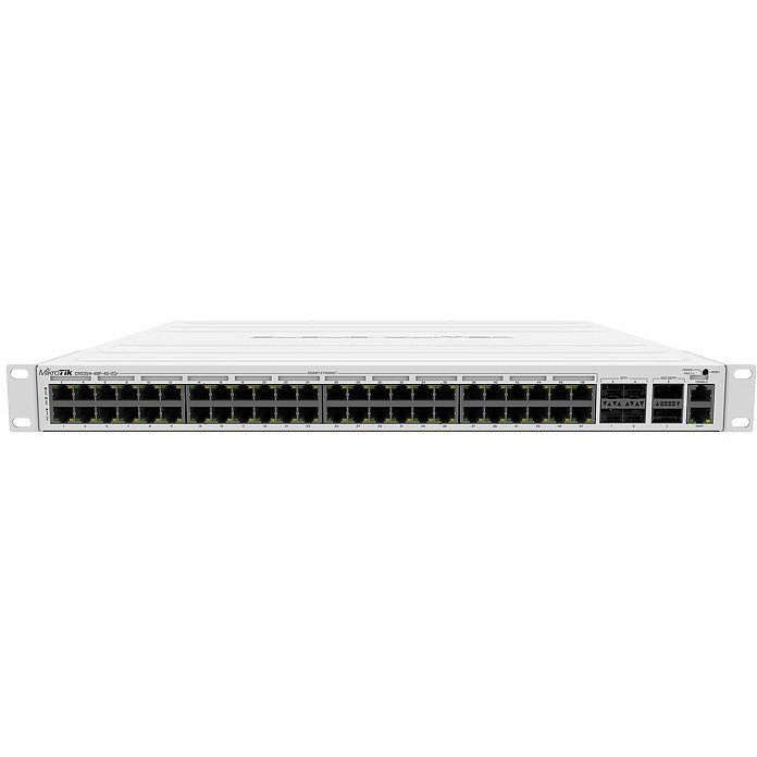 Switch Mikrotik CRS354-48P-4S+2Q+RM 48xG-LAN (svi PoE-out), 4x10G SFP+, 2x40G QSFP+ cages, RouterOS L5, 1U rackmount-9